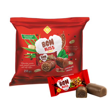 Glazed sweets BON BLISS peanut 250 g Glazed sweets BON BLISS peanut 250 g